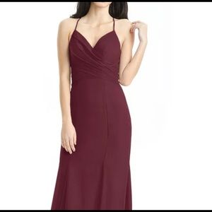 AZAZIE Carolina Bridesmaid dress in Cabernet